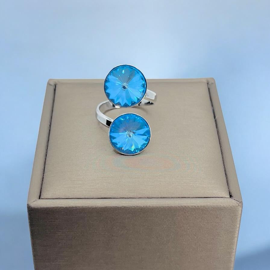 Anillo Ajustable Doble Plata 925