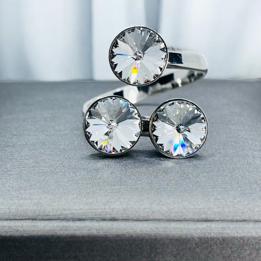 Anillo Ajustable Triple Plata 925