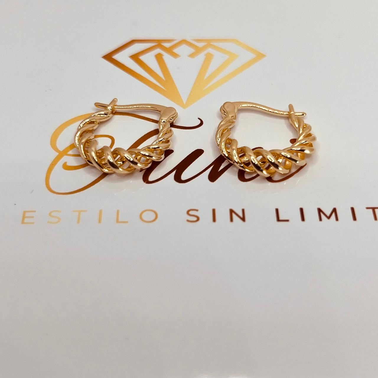 Aros Bañado en Oro de 18k