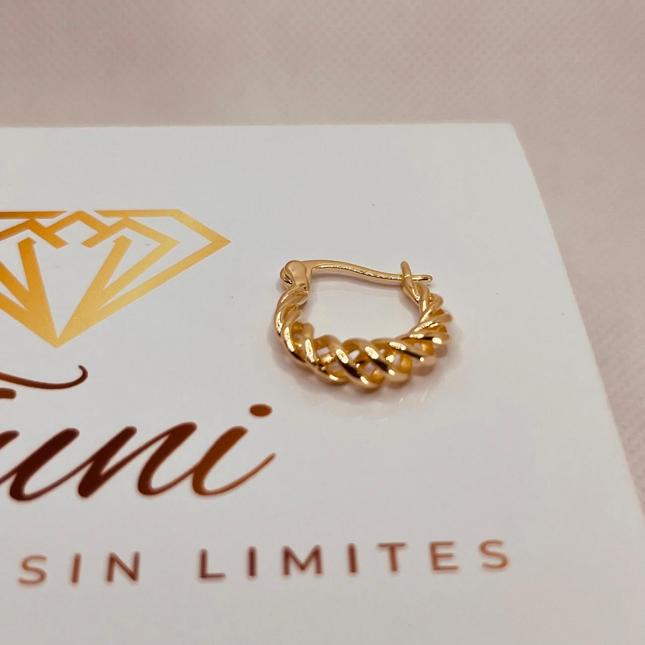 Aros Bañado en Oro de 18k