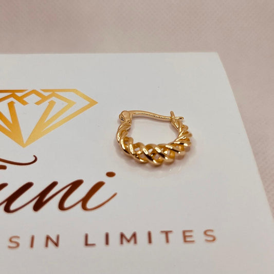 Aros Bañado en Oro de 18k