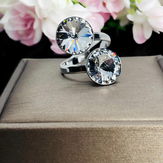Anillo Ajustable Doble Plata 925