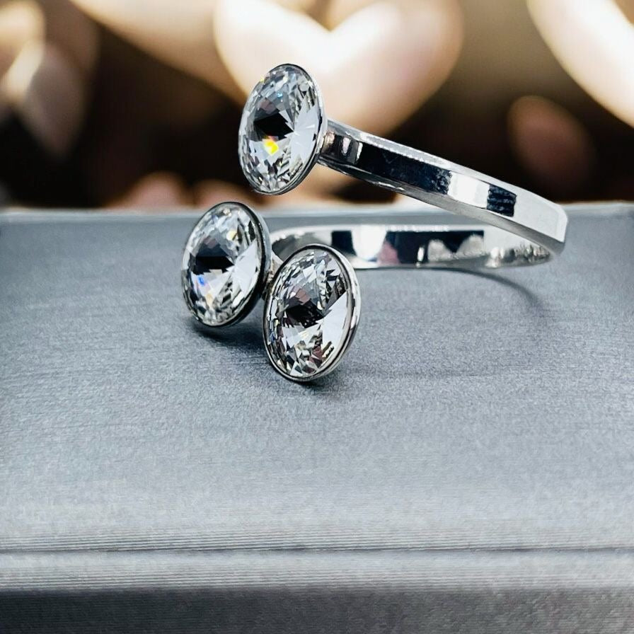 Anillo Ajustable Triple Plata 925
