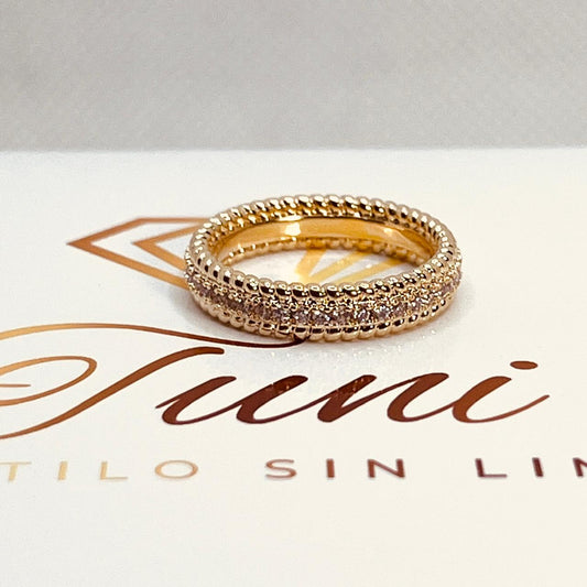 Anillo Baño de Oro 18k