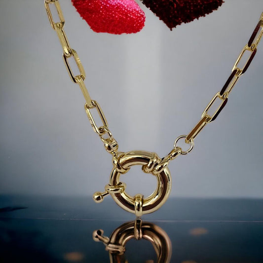 Collar Timon, baño de oro de 18K