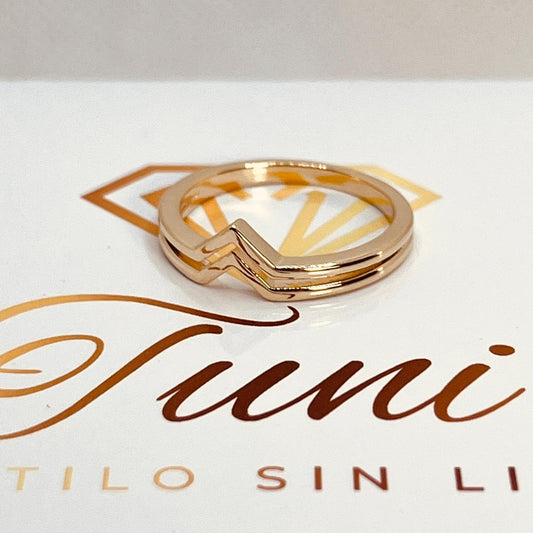 Anillo Baño de Oro 18k